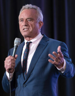 Independent presidential candidate Robert F. Kennedy Jr. speaks during the Libertarian National Convention at the Washington Hilton in Washington, Friday, May 24, 2024. (AP Photo/Jose Luis Magana)