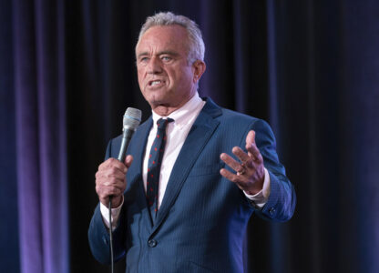 Independent presidential candidate Robert F. Kennedy Jr. speaks during the Libertarian National Convention at the Washington Hilton in Washington, Friday, May 24, 2024. (AP Photo/Jose Luis Magana)