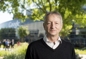 FILE - Computer scientist Geoffrey Hinton, who studies neural networks used in artificial intelligence applications, poses at Google's Mountain View, Calif, headquarters on Wednesday, March 25, 2015. (AP Photo/Noah Berger, File)