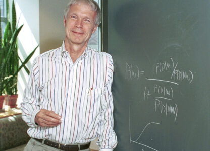 This undated photo provided Tuesday, Oct. 8, 2024, shows professor John Hopfield. (Princeton University, Office of Communications; Denise Applewhite via AP)