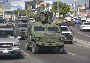 National Guards patrol the streets in Culiacan, Sinaloa state, Mexico, Monday, Oct. 14, 2024. (AP Photo)