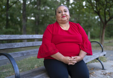 Ingrid Vaca poses for a photograph in Arlington, Va., Wednesday, Oct. 16, 2024. (AP Photo/Jose Luis Magana)