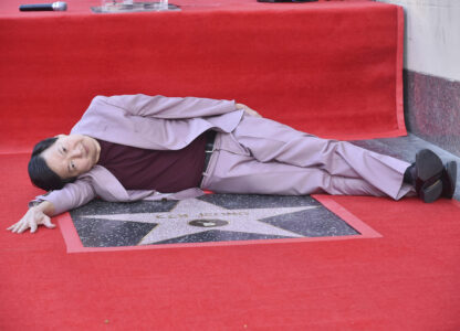 Ken Jeong attends a ceremony honoring him with a star on the Hollywood Walk of Fame on Wednesday, Oct. 23, 2024, in Los Angeles. (Photo by Richard Shotwell/Invision/AP)