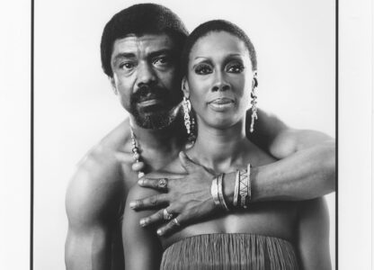 This undated photo provided by the Alvin Ailey Dance Foundation shows Ailey, left, and Judith Jamison. (Jack Mitchell/Alvin Ailey Dance Foundation and Smithsonian Institution via AP)