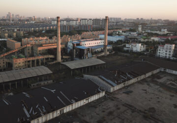 An abandoned factory of Dacheng Shenghua Feed company sits in Changchun, a city located in northwestern China's industrial rustbelt zone Jilin province on Oct. 12, 2024. (AP Photo/Dake Kang)