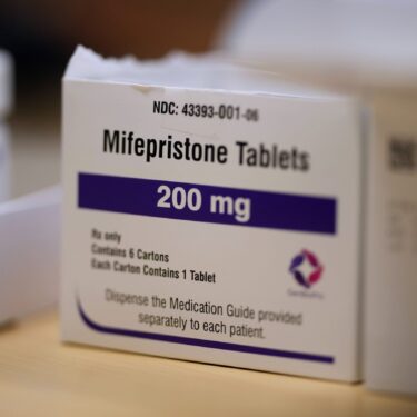 FILE - Mifepristone tablets are seen in a Planned Parenthood clinic July 18, 2024, in Ames, Iowa. (AP Photo/Charlie Neibergall, File)