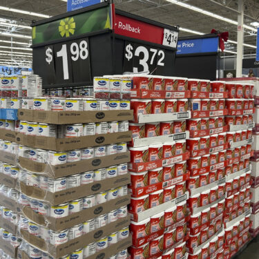 Items to include in holiday dinners are displayed at a Walmart store in Secaucus, N.J., on Wednesday, Nov. 13, 2024. (AP Photo/Anne D'Innocenzio)