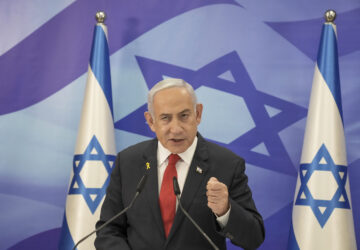 Israeli Prime Minister Benjamin Netanyahu speaks during a press conference in Jerusalem, Monday, Dec. 9, 2024. (AP Photo/Maya Alleruzzo, Pool)