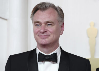 FILE - Christopher Nolan arrives at the Oscars on Sunday, March 10, 2024, at the Dolby Theatre in Los Angeles. (Photo by Jordan Strauss/Invision/AP, File)