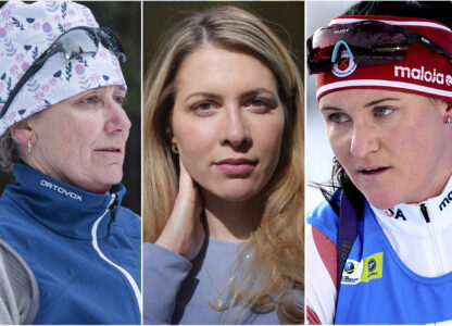 This combination of images shows Joan Wilder on Nov. 22, 2024, Grace Boutot on Oct. 17, 2024, and Joanne Reid on Jan. 5, 2023. (AP Photo/Jenny Kane, Steven Senne, Darko Bandic)