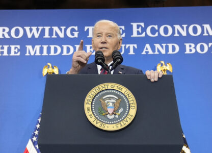 President Joe Biden speaks about his administrations economic playbook and the future of the American economy at the Brookings Institution in Washington, Tuesday, Dec. 10, 2024. (AP Photo/Susan Walsh)