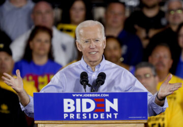 FILE - Democratic presidential candidate former Vice President Joe Biden speaks during a campaign stop in Pittsburgh, April 29, 2019. (AP Photo/Keith Srakocic, File)