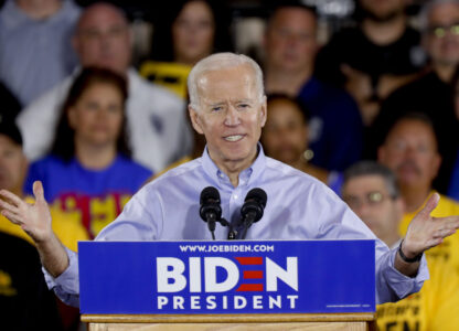 FILE - Democratic presidential candidate former Vice President Joe Biden speaks during a campaign stop in Pittsburgh, April 29, 2019. (AP Photo/Keith Srakocic, File)