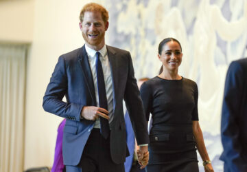 FILE -Prince Harry and Meghan Markle arrive at United Nations headquarters, July 18, 2022. (AP Photo/Seth Wenig, File)