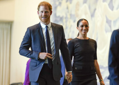 FILE -Prince Harry and Meghan Markle arrive at United Nations headquarters, July 18, 2022. (AP Photo/Seth Wenig, File)