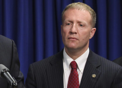 FILE - Jeff Sallet, FBI resident agent in charge of the Rhode Island field office, attends a news conference in Providence, R.I., on Friday, Sept. 23, 2011. (AP Photo/Stew Milne, File)