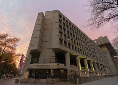 FILE - Federal Bureau of Investigation (FBI) Headquarters is seen in Washington, Saturday, Dec. 7, 2024. (AP Photo/Jose Luis Magana, File)