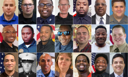 This combination of images shows, top row, from left, Christopher David Murray, Cody Olafson, Cornelius Anderson, Timothy Guyer, Edgar Ordonez, Kevin Reaux, Thomas Coulter, second row, Marcus Zeigler, Mulwa Sumbi, Patrick Dupree, Ronald Donat, William 