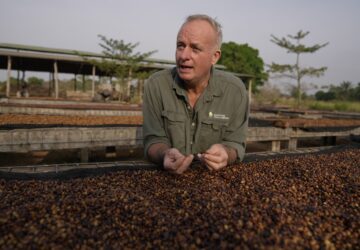 Ian Paterson, managing director of Equatoria Teak, a sustainable agro-forestry company, speaks during an interview with The Associated Press near Nzara, South Sudan on Saturday, Feb. 15, 2025. (AP Photo/Brian Inganga)